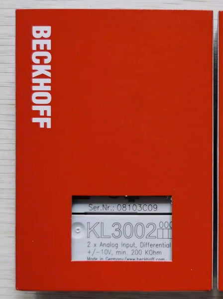 Beckhoff Bus Terminal, 2-channel analog input, voltage, ±10 V, 12 bit, differentialKL3002