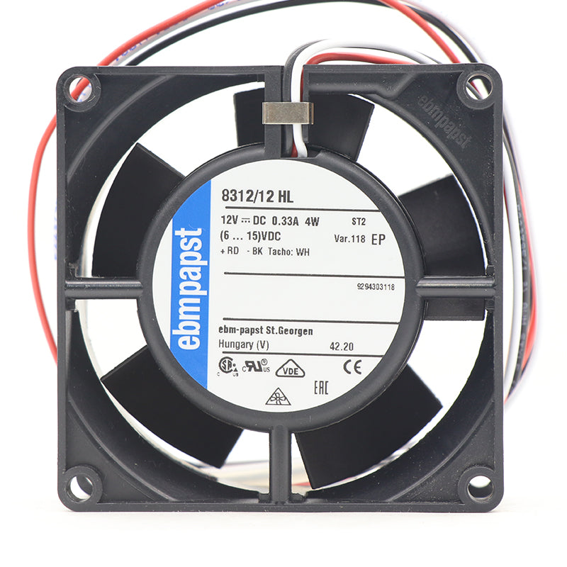 Ebmpapst Compact Fan 8312/12HL-118