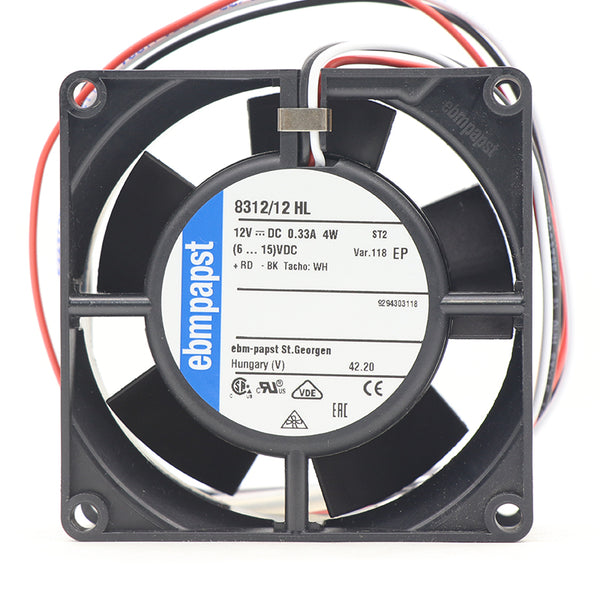 Ebmpapst Compact Fan 8312/12HL-118