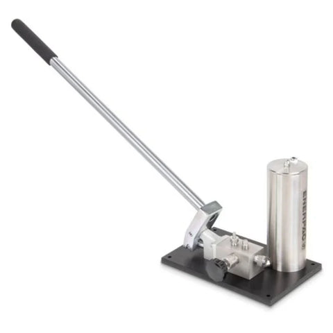 Enerpac 11100 - Bomba hidráulica manual de ultra alta presión - Velocidad única -45 in3 utilizable de aceite - 10,000 psi