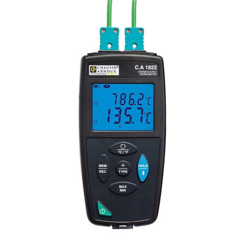 CHAUVIN ARNOUX P01654822 - 1822 - Thermometer with 2 inputs K, J, T, E, N, R, S