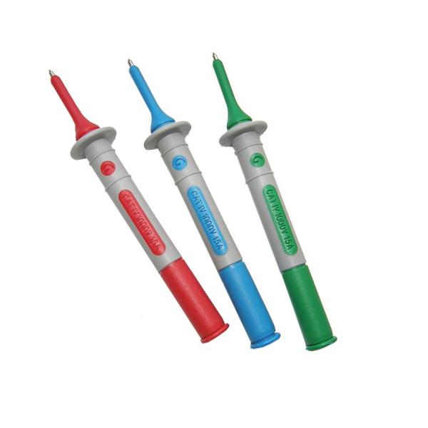 CHAUVIN ARNOUX - 3 test probes ø 4 mm - (red, blue and green)