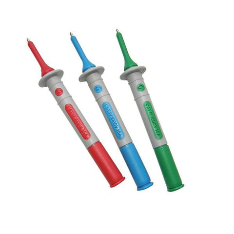 CHAUVIN ARNOUX - 3 test probes ø 4 mm - (red, blue and green)