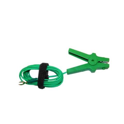 CHAUVIN ARNOUX - 3m green earth cable with crocodile clip