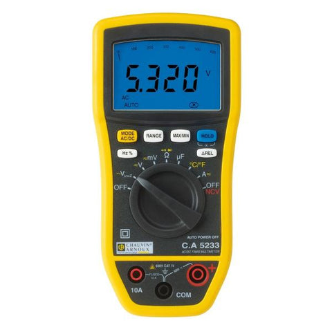 CHAUVIN ARNOUX P01196733A - 5233 - 6.000 pt TRMS digital multimeter with fixing kit