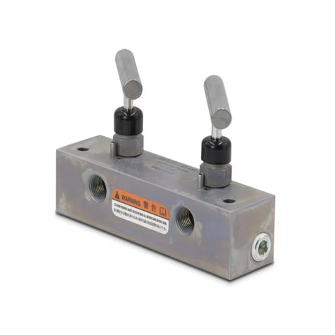 Enerpac AM21 - colector hidráulico de flujo dividido - 1 entrada - 2 puertos de salida