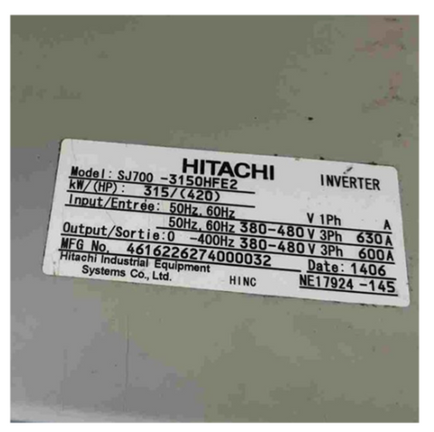 HITACHI VFD Frequency Converter SJ700-3150HFE2