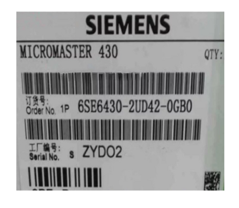 Siemens VFD Frequency Converter 6SE6430-2UD42-0GB0