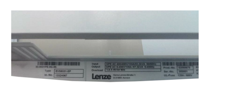 Lenze VFD Frequency Converter EVS9331-EP