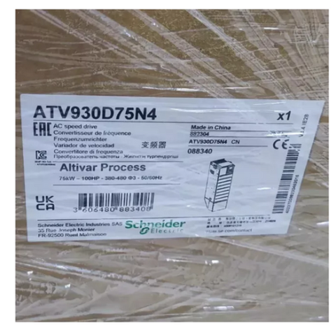 Schneider VFD Frequency Converter ATV930D75N4