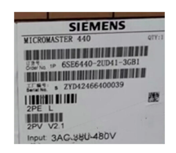 Siemens VFD Frequency Converter 6SE6440-2UD41-3GB1