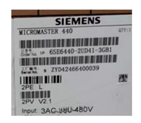 Siemens VFD Frequency Converter 6SE6440-2UD41-3GB1
