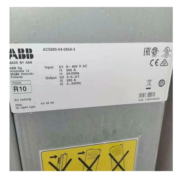 ABB VFD Frequency Converter ACS880-04-585A-3