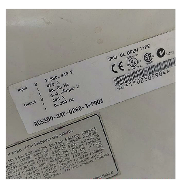 ABB VFD Frequency Converter ACS800-04P-0260-3+P901
