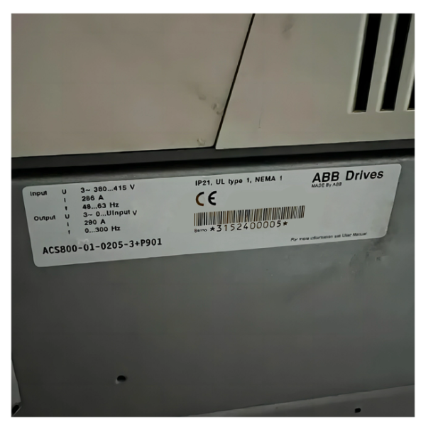 ABB VFD Frequency Converter ACS800-01-0205-3+P901