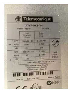 Schneider VFD Frequency Converter ATV71HC11N4