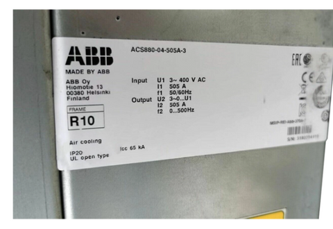 ABB VFD Frequency Converter ACS880-04-505A-3
