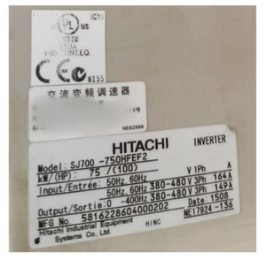 HITACHI VFD Frequency Converter SJ700-750HFEF2