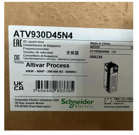 Schneider VFD Frequency Converter ATV930D45N4