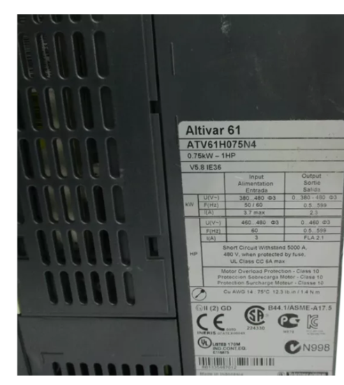 Schneider VFD Frequency Converter ATV61HC11N4