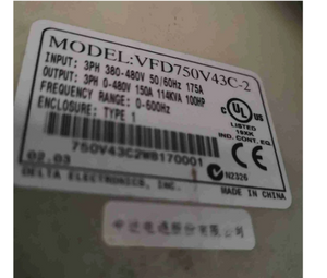Delta VFD Frequency Converter VFD750V43C-2