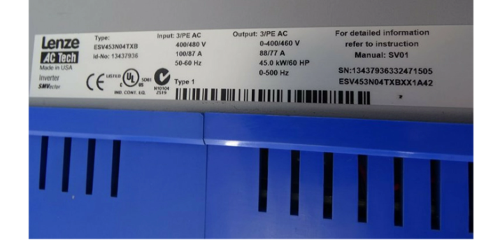 Lenze VFD Frequency Converter ESV453N04TXB