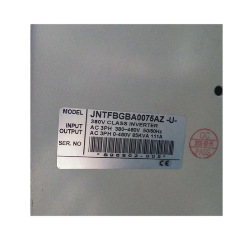 Teco TAIAN VFD Frequency Converter JNTFBGBA0075AZ-U