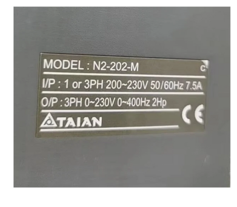 TAIAN VFD Frequency Converter N2-202-M