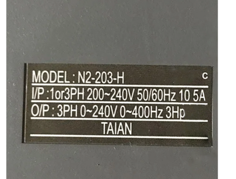 TAIAN VFD Frequency Converter N2-203-H