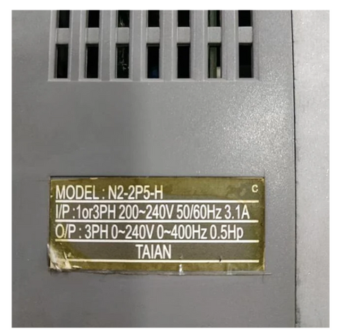TAIAN VFD Frequency Converter N2-2P5-H