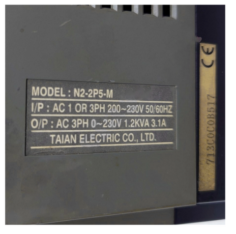 TAIAN VFD Frequency Converter N2-2P5-M