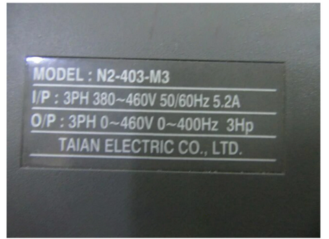 TAIAN VFD Frequency Converter N2-403-M3