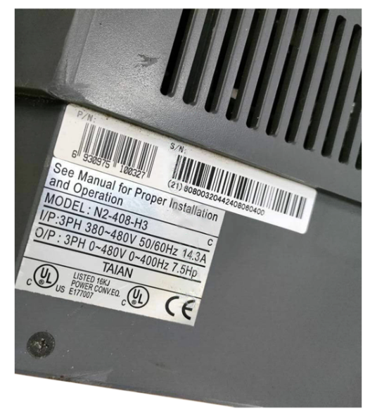 TAIAN VFD Frequency Converter N2-408-H3