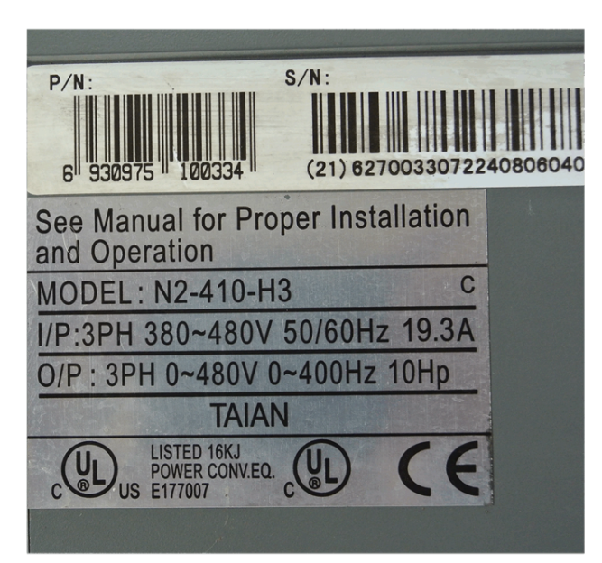 TAIAN VFD Frequency Converter N2-410-H3