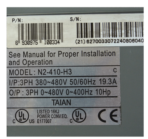 TAIAN VFD Frequency Converter N2-410-H3