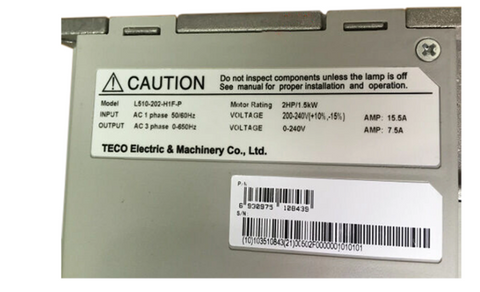 Teco TAIAN VFD Frequency Converter L510-202-H1F-P