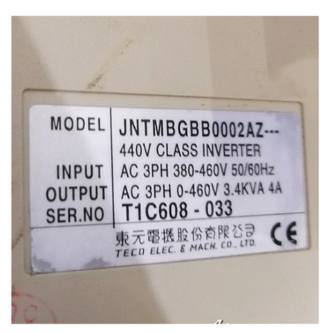 Teco TAIAN VFD Frequency Converter JNTMBGBB0002AZ