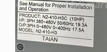 Teco TAIAN VFD Frequency Converter N2-410-H3C
