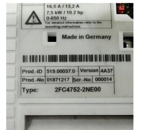 Lenze VFD Frequency Converter 2FC4752-2NE00