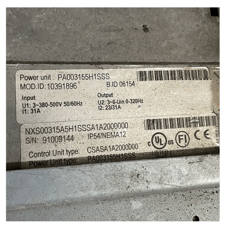 VACON VFD Frequency Converter NXS00315A5H1SSSA1A2000000