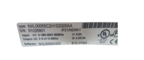 VACON VFD Frequency Converter NXL00055C2H1SSS00AA