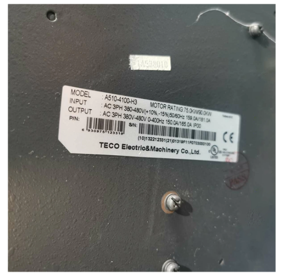 Teco TAIAN VFD Frequency Converter A510-4100-H3