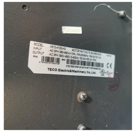 Teco TAIAN VFD Frequency Converter A510-4100-H3