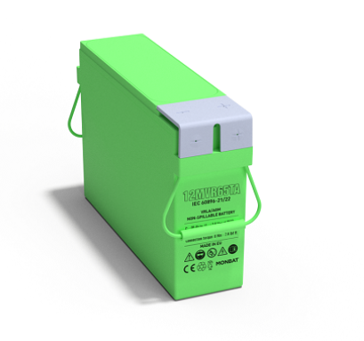 MONBAT FRONT TERMINAL VRLA AGM BATTERY 12MVR65TA