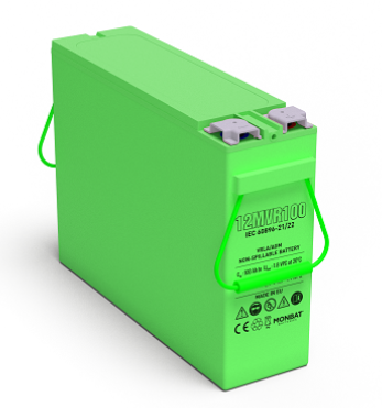 MONBAT FRONT TERMINAL VRLA AGM BATTERY 12MVR100