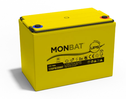 MONBAT TOP TERMINAL AGM VRLA 12UPM2000T