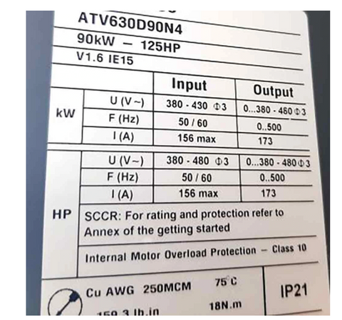 Schneider Controller Módulo ATV630D90N4