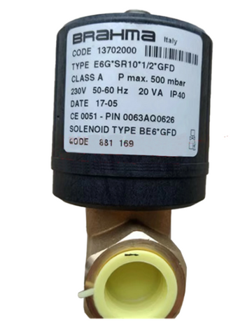 BRAHMA Válvula solenoide E6G*SR10*1/2*GFD