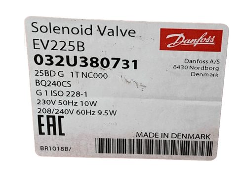 Danfoss Válvula solenoide Coil or Body 032U380731