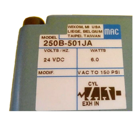 MAC Válvula solenoide 250B-501JA